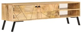 vidaXL Comodă TV, lemn masiv de mango, 140 x 30 x 40 cm