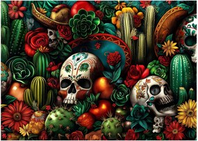 Tablou pe sticlă - Concept mexican (70x50 cm)