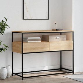 834151 vidaXL Măsuță consolă, stejar sonoma, 100x40x75 cm, lemn prelucrat
