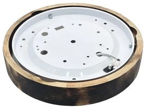 Brilagi - Plafonieră LED CARVALHO SLIM SMOKEY LED/20W/230V, finisaj stejar, Ø 27,5 cm