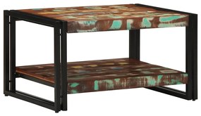 vidaXL Masuta de cafea multicolora 70x50x38 cm lemn masiv recuperat