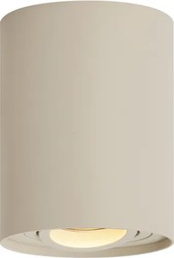 Set de 4 spoturi moderne bej montate la suprafață GU10 50mm rotative și înclinabile - Rondoo Up