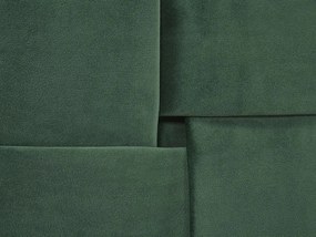 Pat matrimonial 140 cm LIMO (poliester) (verde închis) (cu somieră). 1022886