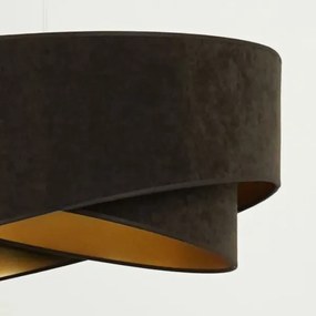 Lustră LED pe cablu Brilagi LYRA 1xE27/15W/230V maro închis/auriu