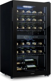 Klarstein Shiraz 29 Duo, frigider pentru vin, 2 zone, 80 l/29 sticle, 5 - 22 °C, atingere, negru