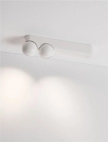 Plafoniera cu 2 Spoturi LED stil minimalist 2700K NOTIC alb