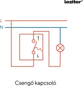 Comutator clopot Nova 101N gri