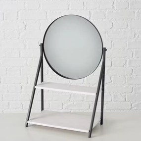 Oglinda cosmetica ACAPULCO cu polita 50,5 cm, neagra