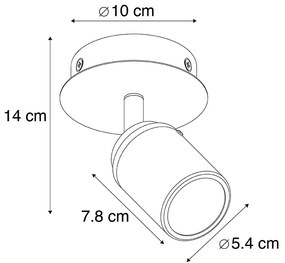 Spotlight modern pentru baie din oțel IP44 - Ducha