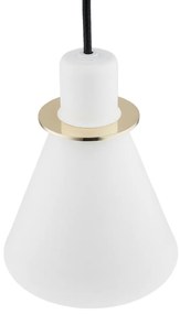 Pendul modern design retro Beverly alb/auriu