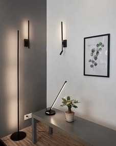 Veioza/Lampa de masa LED design modern minimalist TORCH neagra