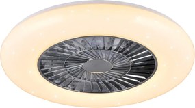 Plafonieră albă-argintie LED Visby – Trio