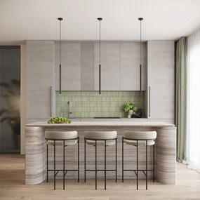 Lustră pe cablu Sollux SL.1338 ARCHE 1xG9/8W/230V negru