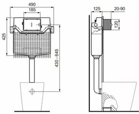 Rezervor wc incastrat Ideal Standard ProSys SmartValve R015667