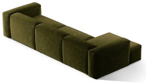 Coltar 4 locuri Bergamo velur reiat L344 cm