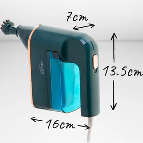 Aparat multifunctional de curatare cu aburi Adler AD 7050, 1200 W, 22ml/min, Rezistenta apa IPX4, 0.120 L, Accesorii, Verde