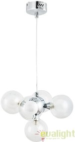 Lustra, Pendul design modern, finisaj crom, diametru 31,5cm, Briella 2623 RX