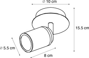 Spot modern pentru baie alb IP44 - Ducha
