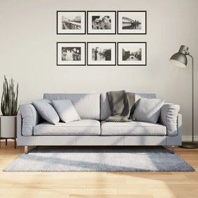 vidaXL Covor pufos &quot;PAMPLONA&quot; cu fire înalte albastru modern 80x150 cm