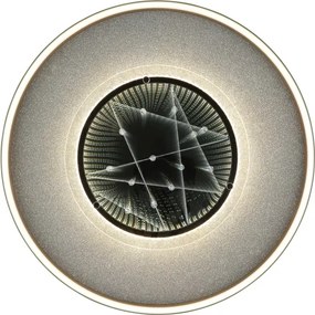Globo 68288D3 - Lampă de tavan LED MIRRORA 40W/230V, diam. 51,5 cm, neagră