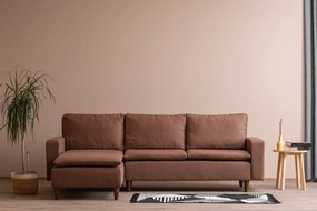 Canapea de colț Lungo - Light Brown