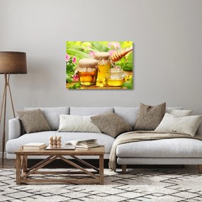 Tablou pe sticlă cu miere (70x50 cm)