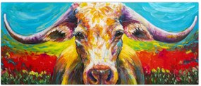 Tablou - Vacă pictată (120x50 cm)