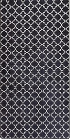 Covor, Kupa, 80x150 cm, Alb/Negru