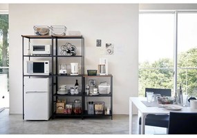 Etajeră negru-mat din oțel 60x90x46,5 cm Tower – YAMAZAKI