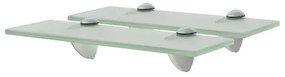 vidaXL Rafturi suspendate, 2 buc., 30 x 20 cm, sticlă, 8 mm