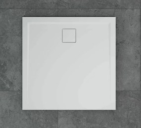 Cadita de dus patrata alb SanSwiss Livada W20Q 90x90 cm slim
