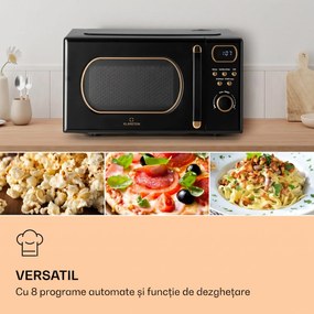 Klarstein Julieta, cuptor cu microunde cu grill, 20 litri, 700 / 800 W, Ø25,5cm, 8 programe