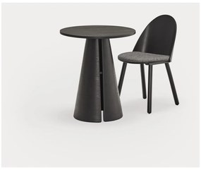 Masă de dining rotundă cu blat cu aspect de lemn de frasin ø 65 cm Cep – Teulat