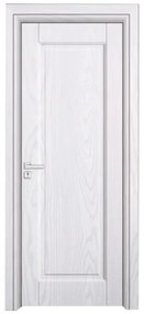 Usa Interior din MDF Novo Doors ND83 LUX PREMIUM, Cadru din Lemn Masiv, KIT COMPLET, Toc Reglabil de 10 CM INCLUS, Plinta pe Ambele Parti (Culoare: