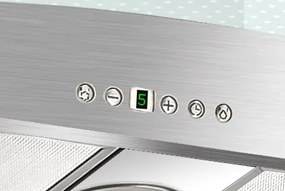 Hota KUGERR A100 - 60cm, Putere Absorbtie 624 mc/h, Inox - Aspirator, Decorativa, Puternica, Silentioasa, Telescopica, Incorporabila, de Perete