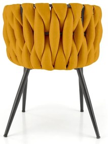 Scaun K516 stofa mustariu