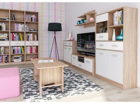 Dulap TEYO 2D1W1S, alb