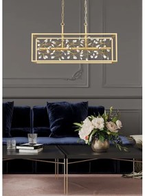 Lustră pe lanț Zuma Line P0578-06C-V7V7 SPRING 6xG9/33W/230V auriu