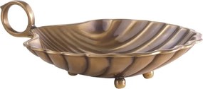 Obiect decorativ, Tava mica delicata din alama Shell S