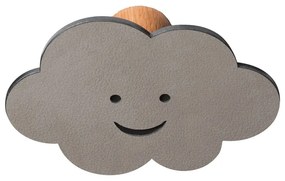 Cârlig gri de montat pe perete din oțel Cloud Dot Nupo – LIND DNA