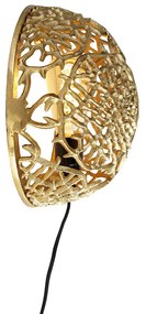 Aplică de perete Art Deco aurie - Maro