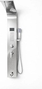 Panel de dus cu hidromasaj din inox Crom