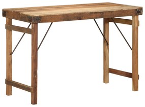 vidaXL Masă dining, 110x55x76 cm, lemn reciclat