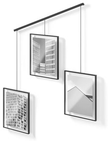 Rame negre de agățat 3 buc. din metal 73x82 cm Exhibit – Umbra