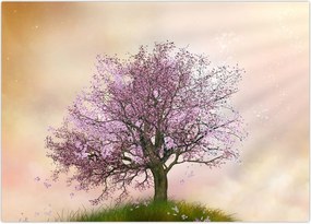 Tablou - Copacul înflorit în deal (70x50 cm)