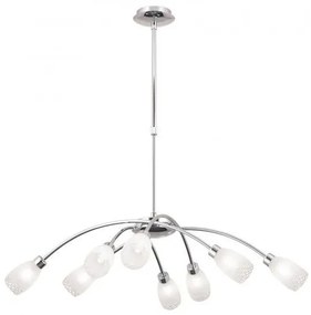 Lustra suspendata inaltime reglabila Carla LU 1672/8 chrom OR
