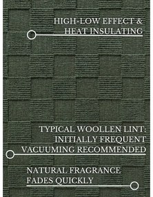 Covor tip traversă verde închis țesut manual din lână 80x200 cm Scala – Villeroy&amp;Boch