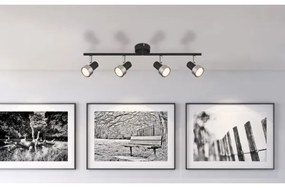 Spot Globo 57917-4N MASON 4xGU10/25W/230V negru/argintiu