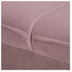 Canapea mov lavandă cu tapițerie din catifea 138 cm Juli – Ropez