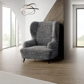 Huse bielastice VITTORIA gri fotoliu clasic (l. 60 - 110 cm)
